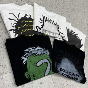 เสื้อยืดโอเวอร์ไซส์ลายกราฟิกสตรีทแวร์ผ้าฝ้าย 100% พิมพ์ลายสกรีน น้ำหนัก 250gsm สำหรับผู้ชาย ขายส่ง รับทำโลโก้ตามสั่ง - Product Image 5