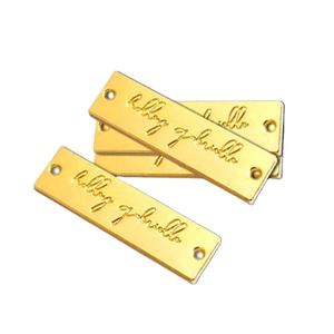 Etiquetas de <span class=keywords><strong>Metal</strong></span> personalizadas para ropa, accesorios de ropa, logotipos, placa de etiquetas para ropa de baño - Product Image 1