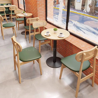 Ensemble de sièges de restaurant commercial, table et chaises de style nordique, banquette murale pour café, hôtel, restaurant