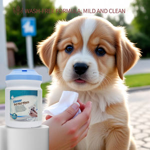 Vente en gros bon marché Lingettes humides pour animaux de compagnie à base de plantes Lingettes de toilettage pour animaux de compagnie Lingettes humides douces pour animaux de compagnie - Product Image 5