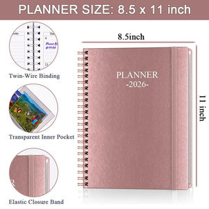 Vintage <b>Spiral</b> Bound A5 <b>Notebook</b> with Thickened Kraft Paper Customizable with Gold Foil Logo Printed Design Eco-Friendly - Product Image 6