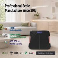 Báscula Inteligente de Grasa Corporal de Alta Precisión Profesional, Báscula Digital Bluetooth para Baño, Monitor de Composición Corporal con Pantalla LCD y Aplicación