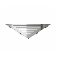 Étagère d'angle murale triangulaire moderne en acier inoxydable pour salle de bain, support de rangement mural pour douche