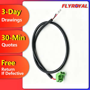 Arnés de Cableado Personalizado de 2 Pines JST a Bloque de Terminales Enchufable OEM para Control Industrial y Seguridad - Product Image 1