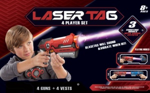 Mới Nhất 4 Người Chơi Trò Chơi Bắn Súng Súng Điện Set Phun Áo Ghi Lê Hồng Ngoại <span class=keywords><strong>Laser</strong></span> <span class=keywords><strong>Tag</strong></span> Súng Đồ Chơi - Product Image 2