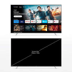 ทีวีสมาร์ท LED คุณภาพสูง ขนาด 178 ซม. 4K UHD สำหรับใช้ในบ้าน พร้อมการเชื่อมต่อภาพแบบดั้งเดิม - Product Image 1