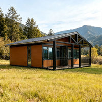 Maison conteneur extensible Voros Standard AU personnalisable à double aile, 40/20 pieds, design moderne du milieu du siècle respirant pour salle de sport