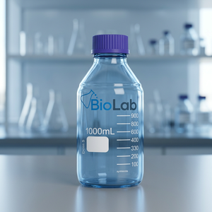 ขวดรีเอเจนต์ทรงกลมแก้วใสพร้อมฝาเกลียว DIN/ISO 4796 ยี่ห้อ BIOLAB - Product Image 1