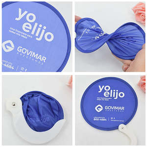 Disque volant en nylon souple imprimé sur mesure, éventail pliant rond en nylon avec pochette, disque volant pliable avec logo personnalisé et poche - Product Image 4