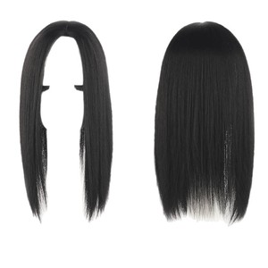 Bloc de remplacement de cheveux lisses 35cm 45cm en fibre haute température pour extensions capillaires féminines - Product Image 5