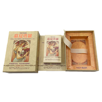 Jeu de tarot Mucha personnalisable de haute qualité, design Moravia, bordure dorée holographique, finition brillante, écologique et recyclable