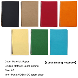 Caderno espiral para estudantes, material escolar de papelaria com estampa personalizada à prova d'água, livro de exercícios para leiteria, capa dura - Product Image 5