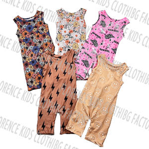 DH ODM adorabile <span class=keywords><strong>pagliaccetto</strong></span> aderente <span class=keywords><strong>elegante</strong></span> senza maniche stampato comodo per bambina carina - Product Image 5