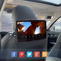 Lecteur vidéo TV universel pour siège arrière de voiture, écran d'appui-tête de voiture Android 12 pouces 4K IPS, moniteur pour siège arrière