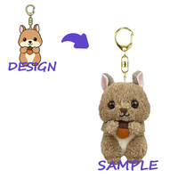 Peluche personnalisée avec doublure en maille de nylon super douce et design brodé