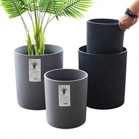 Grand pot d'arbre artificiel en plastique PP durable, style classique, pour jardin et extérieur, pot de fleurs, décoration intérieure, suspendu ou sur pied