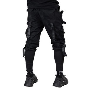 XJYD 하이 퀄리티 사용자 정의 로고 야외 남자의 실행 운동복 바지 헐렁한 힙합 디자인 카고 바지 스포츠 인과 하렘 바지 - Product Image 2