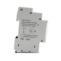 Interruptor Temporizador Mecánico de 24 Horas, 220-240 VCA, 16 A, Programable Mecánicamente, Riel DIN, Diario, 96 Programas, Interruptor de Tiempo SUL180
