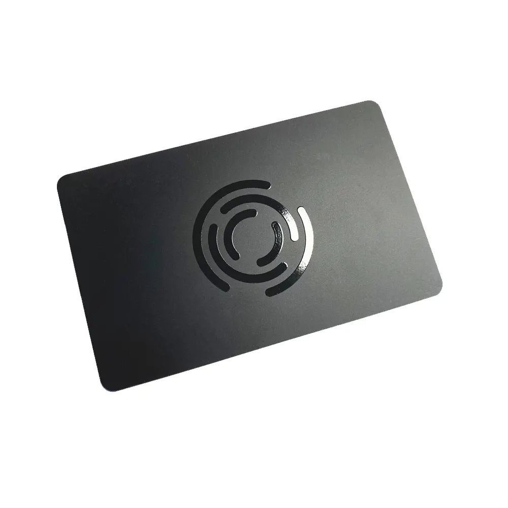 Customized Black Matte PVC RFID NFC credit cards Card NFC PVC business card with spot UV