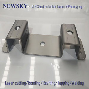 OEMカスタム高精度板金レーザー切断曲げ加工ステンレス鋼アルミニウム材料スタンピング部品 - Product Image 1