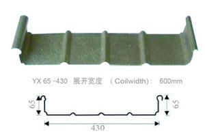 Sistema di Chiusura Verticale YX65-430 per Lastre in Acciaio Colorato, Struttura in Acciaio per Musei d'Arte, Tetto a Grande Campata - Product Image 5