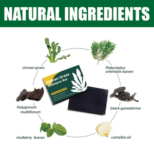 Jabón Natural a Base de Hierbas para el Crecimiento del Cabello, Barra de Champú Suave Hidratante y Anti-Picazón para el Cuero Cabelludo - Product Image 4