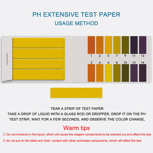 แผ่นวัดค่า <span class=keywords><strong>pH</strong></span> WEIAI ราคาประหยัด คุณภาพสูง สำหรับเครื่องวัดค่า <span class=keywords><strong>pH</strong></span> ใช้กับเครื่องสำอาง น้ำ ปัสสาวะ ดิน ห้องปฏิบัติการ ความแม่นยำสูง ช่วงการวัด 1-14 - Product Image 6