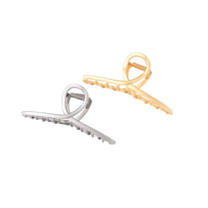 Fermaglio per capelli Rich Land da 11 cm, in metallo leggero, con chiusura a croce, per uso quotidiano da donna, stile semplice - Product Image 2