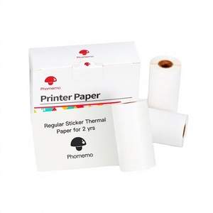 Phomemo 53mm x 5m Étiquette autocollante en papier thermique transparente imperméable, adhésif acrylique simple face, impression offset pour - Product Image 4