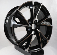 17 18 19 20 Zoll 7,5 8 8,5 J PKW-Felge Leichtmetallrad Maßgefertigt OEM 5x112 5x108 5x114,3 mm Schwarze Oberfläche Tief Konkave Autofelge