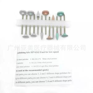0312 Dental Handpiece <b>Kit</b> with 12 Silicone Grinding Heads Porcelain Veneer <b>Polishing</b> Case - Product Image 5