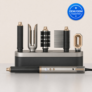 MK-327G Vente en gros Haute qualité 360 °   Ensemble <span class=keywords><strong>de</strong></span> brosses à air chaud rotatives 5 en 1, brosse à air chaud rotative, outil <span class=keywords><strong>de</strong></span> coiffage, sèche-<span class=keywords><strong>cheveux</strong></span> - Product Image 1