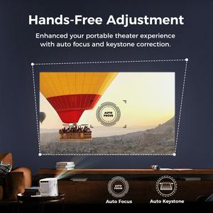 <span class=keywords><strong>Projecteur</strong></span> portable <span class=keywords><strong>VANKYO</strong></span> H300W HD 4k Mini Bluetooth Wi-Fi HDMII avec poignée et support - Product Image 3