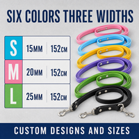 Laisse pour animaux de compagnie en polyester imperméable rose, bleu, jaune, violet, vert, noir, à libération rapide, avec poignée et boucle, pour chiens et chats, vente en gros