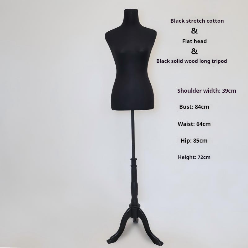 Coton élastique noir + tête plate + trois pattes longues noires