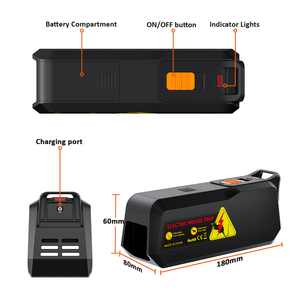 Piège à souris électrique intelligent à l'intérieur Piège à rongeurs à batterie Haute efficacité Attrape-rongeurs automatique Piège à souris électronique - Product Image 2