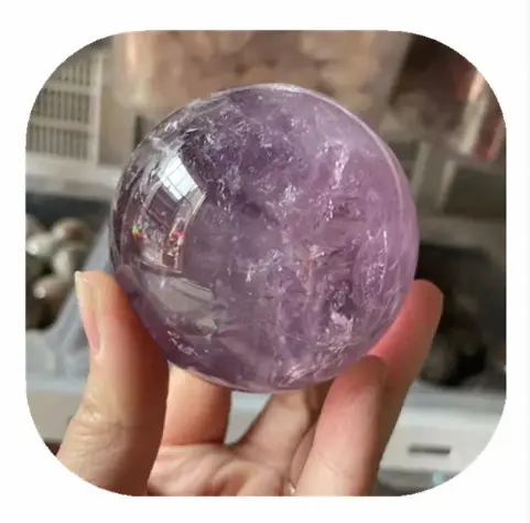 Wholesale Natural Healing Crystal Sphere Amethyst Ball Gemstone Beads Crystal Ball Crystals Healing Stones