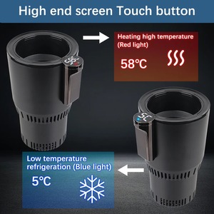 Smart Cooling Heating Car Cup Holder Intelligent Hot and Cold Cup Holder Mini Car <b>Refrigerator</b> Office Cooling and Heating - Product Image 3