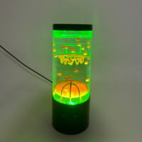 Nouvelle veilleuse LED pour enfants, colorée, en forme de ballon de basket, silencieuse, à intensité variable, à piles, ambiance méditerranéenne