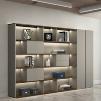 Lemari Kabinet Melamin Modern dengan Ukuran yang Dapat Disesuaikan Desain Ramah Lingkungan untuk Penggunaan di Rumah, Kantor, Sekolah & Hotel