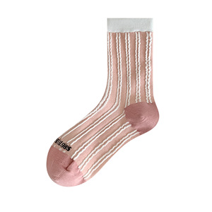 Nouvelles chaussettes tissées respirantes pour femmes et filles, chaussettes légères à motifs originaux - Product Image 4