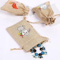 Sacs cadeaux en toile de jute avec cordon de serrage pour Noël, sacs cadeaux personnalisés avec cordon de serrage, sacs de faveur personnalisés pour mariage et fête
