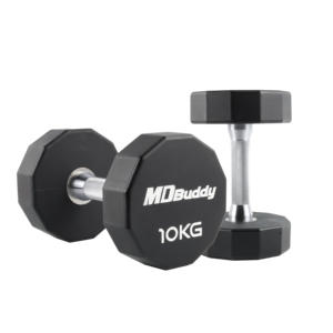 MDBuddy 2.5-30kg PU CPUダンベル 12面ウレタンフリーウェイトダンベルセット ジム機器 フィットネスダンベルウェイトセット - Product Image 1