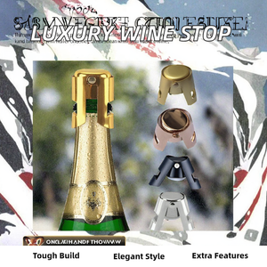 Tapón y sellador de botella de vino de acero inoxidable personalizado de lujo con barra de oro para <span class=keywords><strong>Cava</strong></span> Prosecco espumoso para champán - Product Image 3