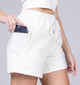 Shorts deportivos de verano para mujer, transpirables, 100% algodón, cintura alta, ajustados. - Product Image 2