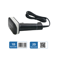 Escáner de Código de Barras Ergonómico con Diseño Anti-Caídas, Compatible con Sistemas Windows/Android/Linux
