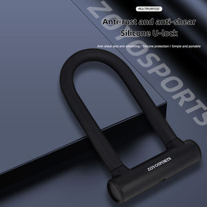 ตัวล็อคกุญแจจักรยาน zoyosports ซิลิโคนรูปตัวยูทำจากเหล็กปลอดภัย - Product Image 5