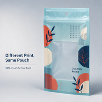Sachet refermable personnalisé en PET+PE résistant à l'humidité avec impression en héliogravure/numérique pour poudre libre et blush – Emballage cosmétique personnalisable