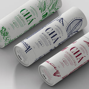 Tubes en papier kraft de qualité alimentaire recyclables de luxe pour le thé en vrac, boîte en carton vide personnalisée, emballage pour le thé - Product Image 2