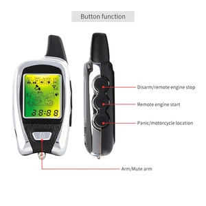 Système d'alarme moto bidirectionnel avec télécommande, démarrage à distance et capteur micro-ondes - Product Image 3